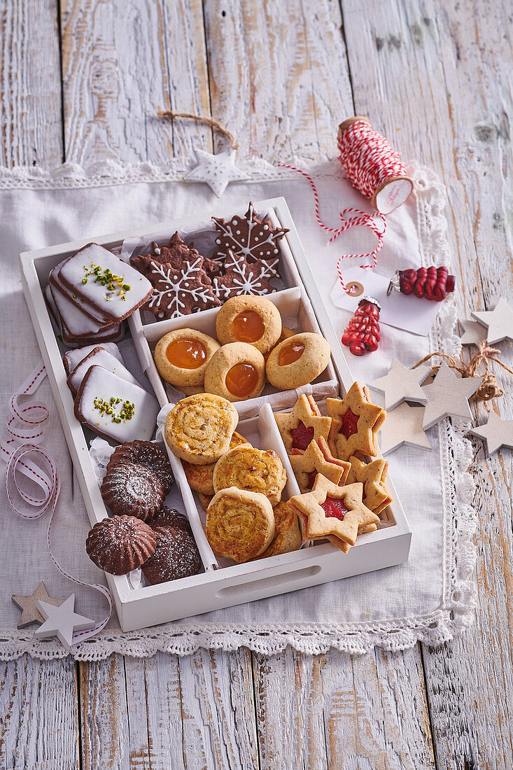 Assortment of Christmas cookies