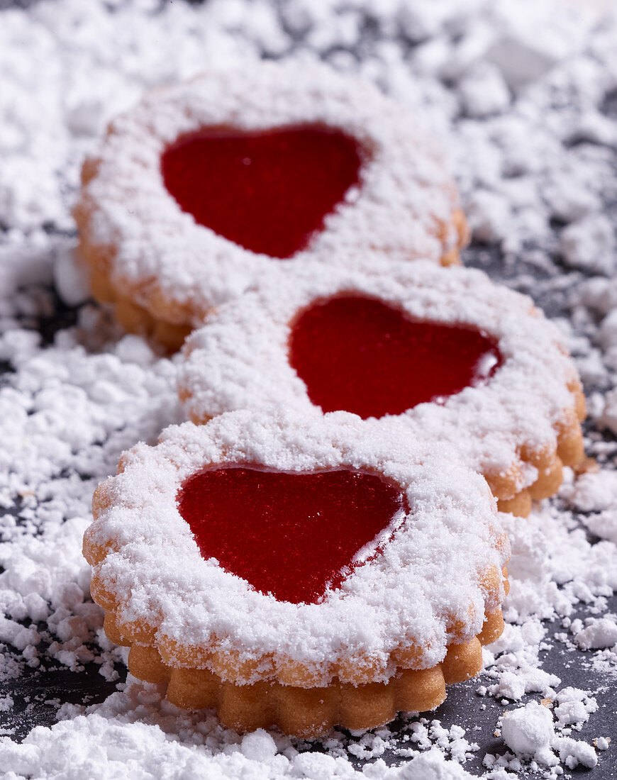 Linzer Plätzchen (Close up)