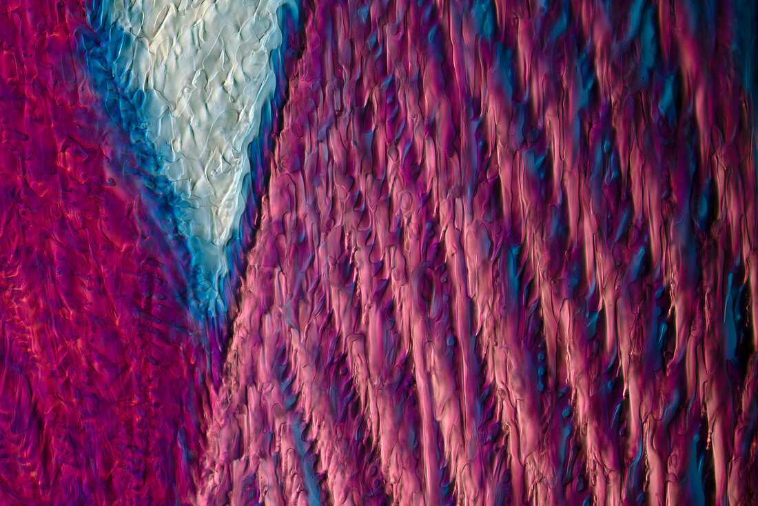Whiskey, polarised light micrograph