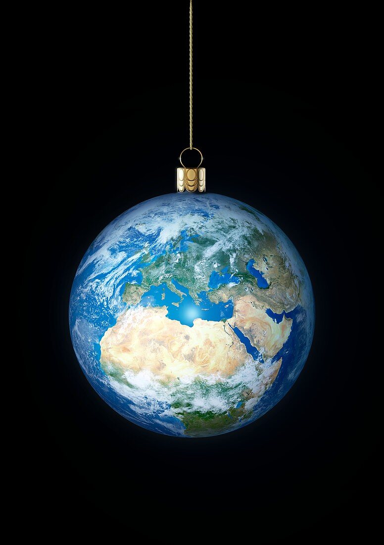 Earth bauble, illustration