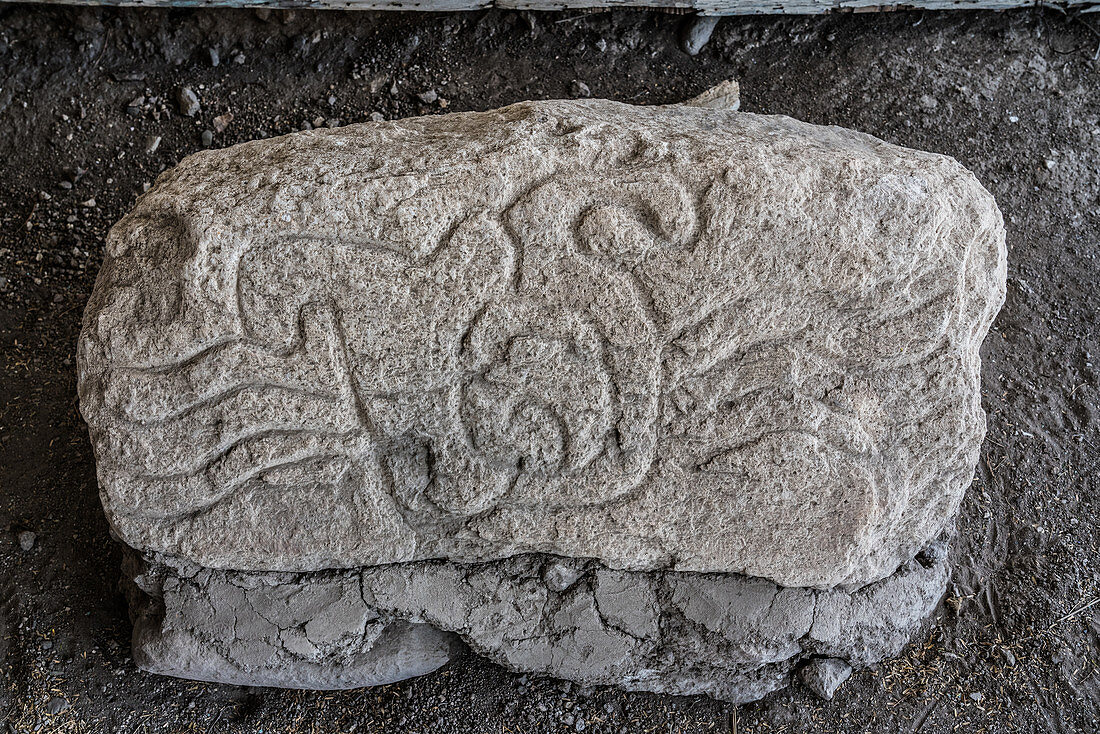 Zapotec bas relief, Dainzu, Mexico