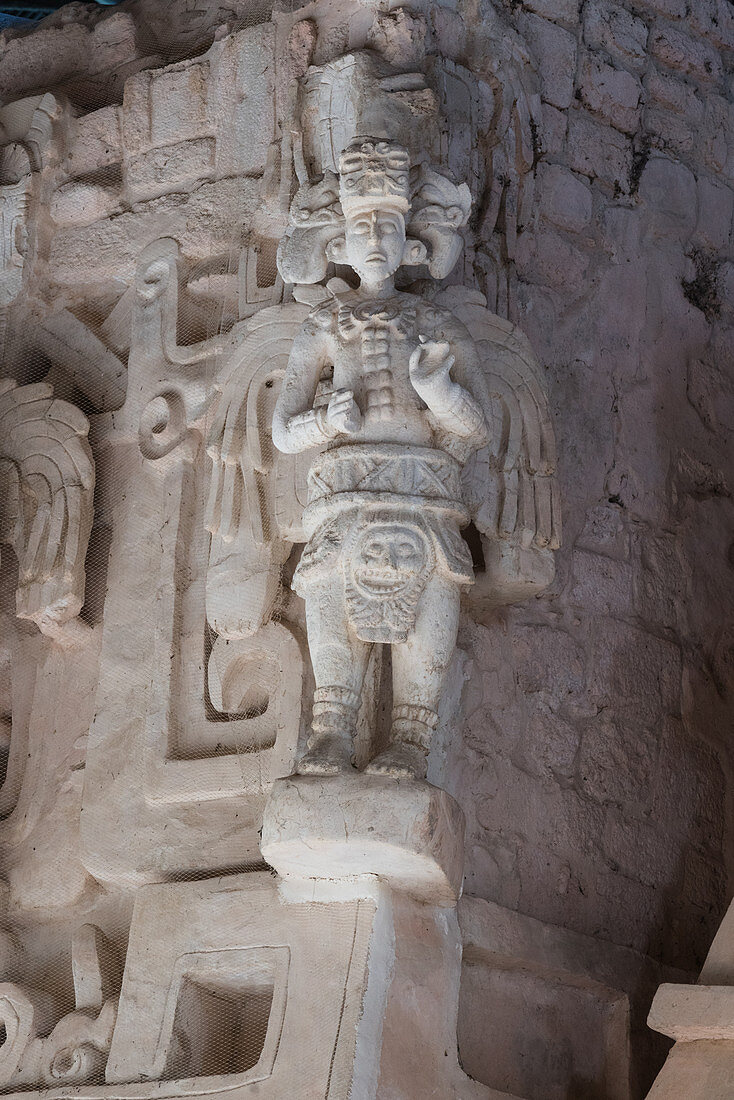 Mayan deities, Temple of El Trono, Ek Balam, Mexico