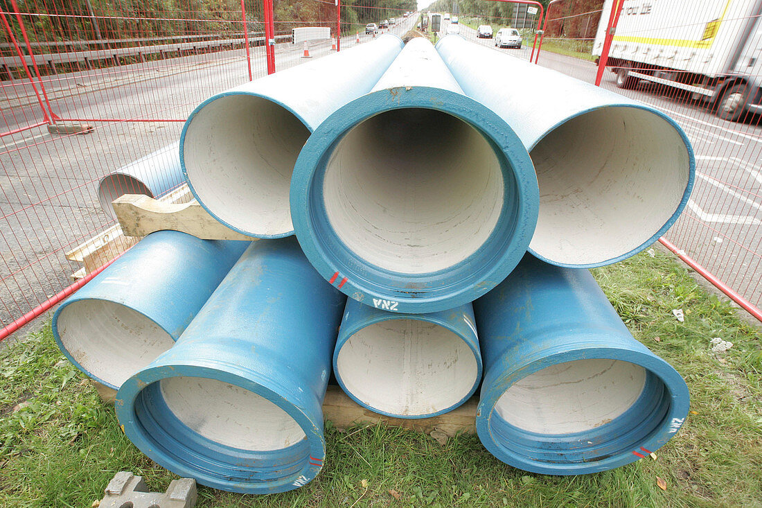 Water main pipes