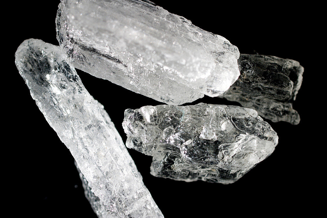Methamphetamine drug crystals