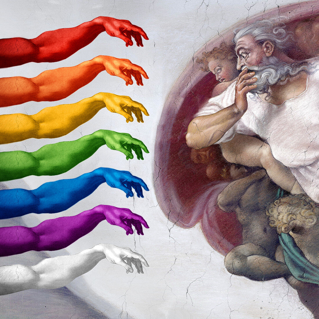 Homophobia, conceptual illustration