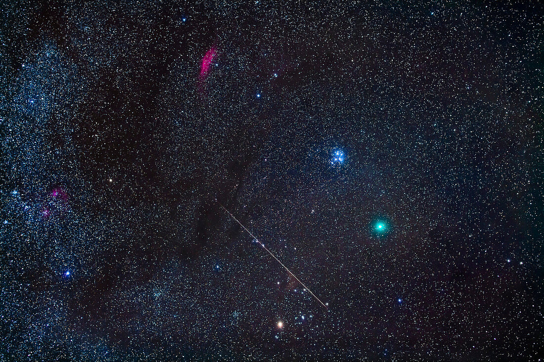 Comet Wirtanen and meteor