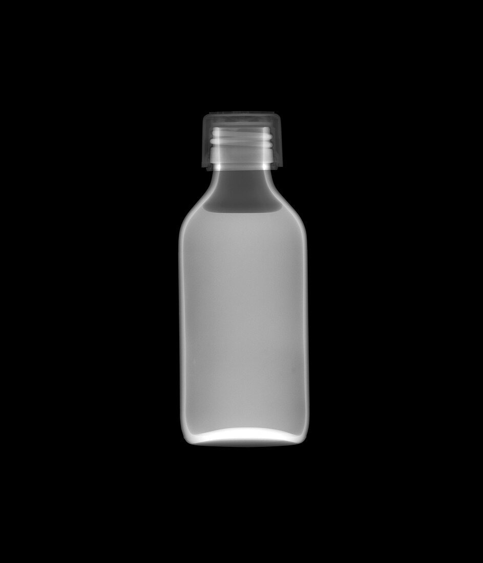 Glass medicine bottle, X-ray