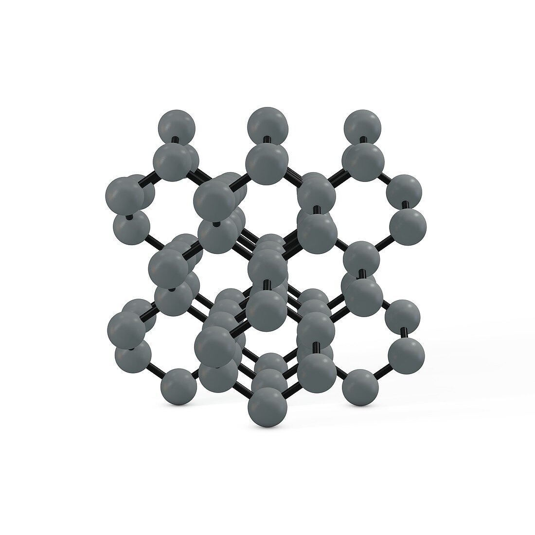 Diamond molecule, illustration