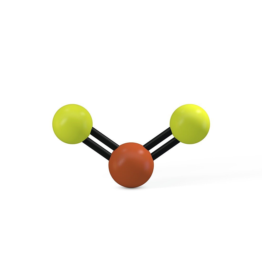 Pyrite molecule, illustration