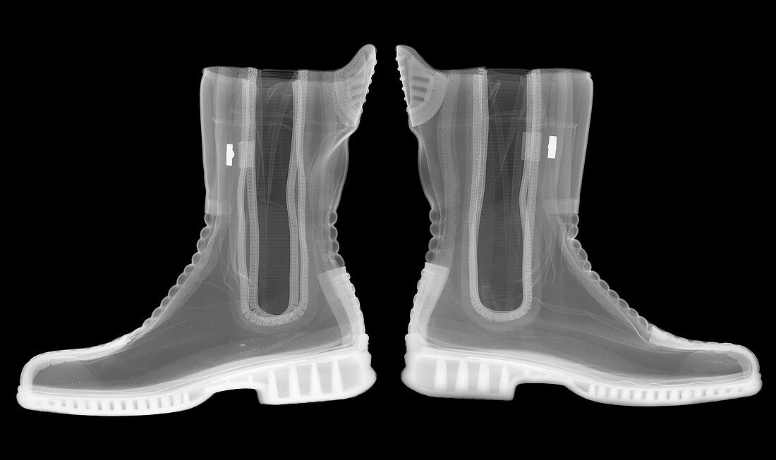 Motorcycle boots, X-ray