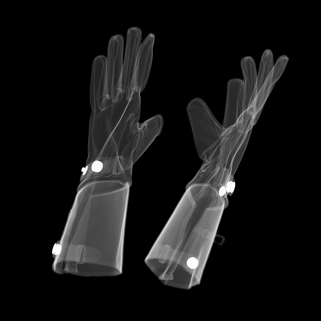 Motorcycle gauntlet gloves, X-ray