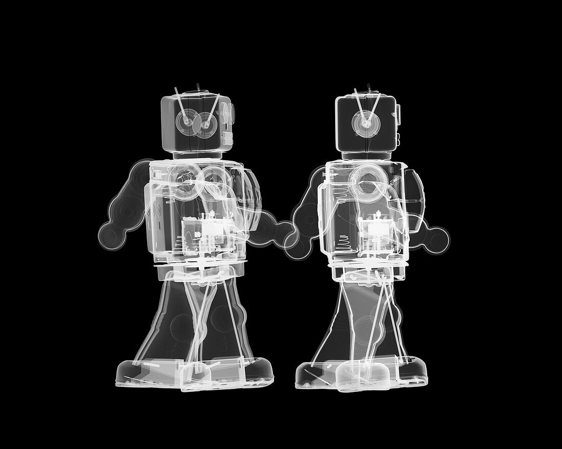 Toy robots, X-ray