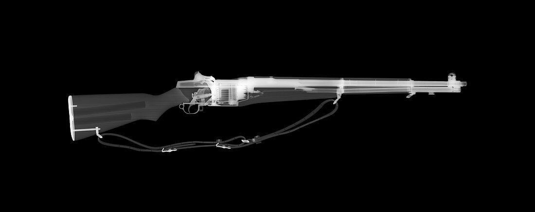 M1 Garand semi-automatic rifle, X-ray