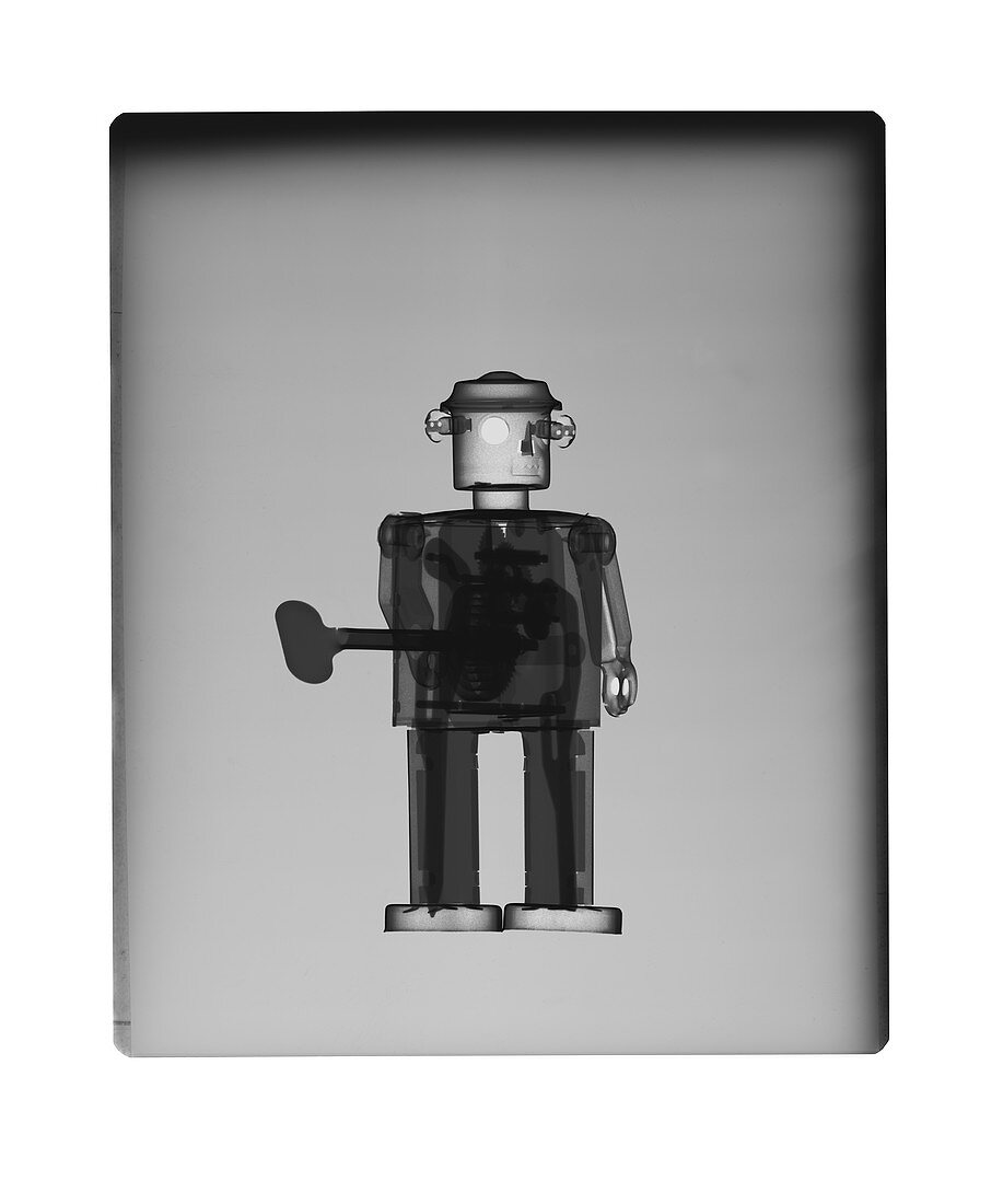 Toy robot, X-ray