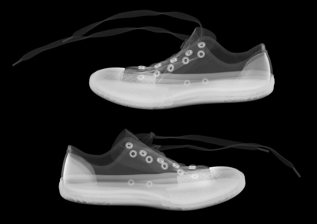 Sneaker footwear, X-ray