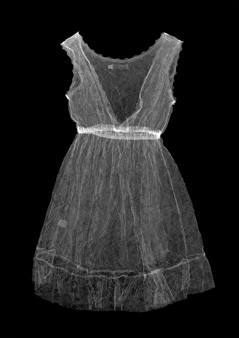 Laced lined dress, X-ray