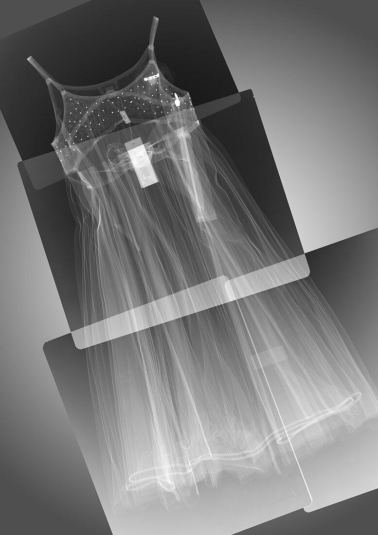 Child's dress, X-ray