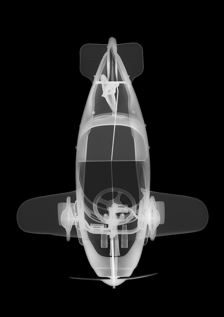 Toy pedal plane, X-ray