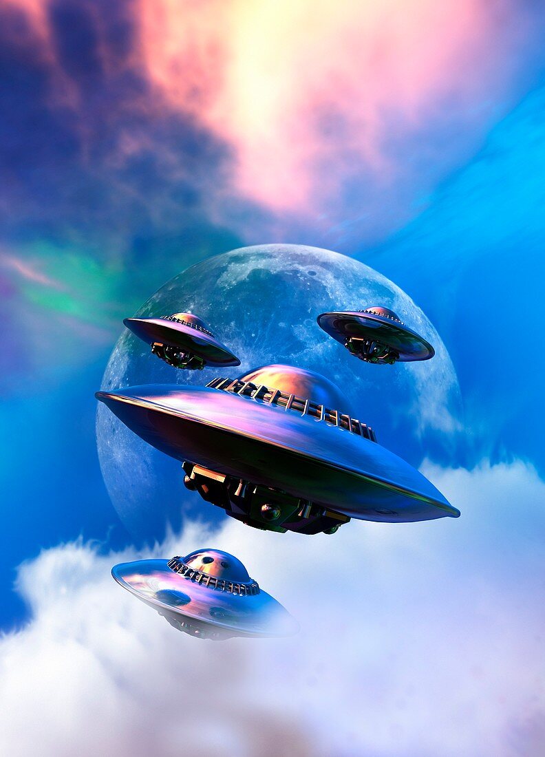 UFOs, illustration
