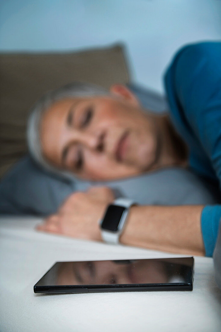 Sleep tracking apps, conceptual image