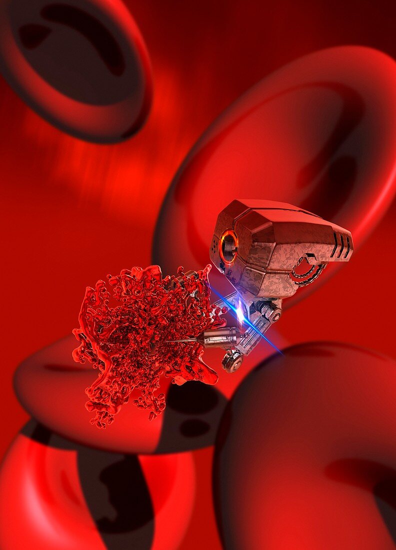 Medical nanobot, illustration