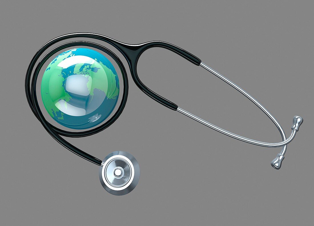 World health, conceptual illustration