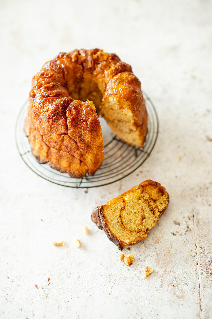 Veganes Monkey Bread (Zupfkuchen mit Zimt und Hefeteig, USA)