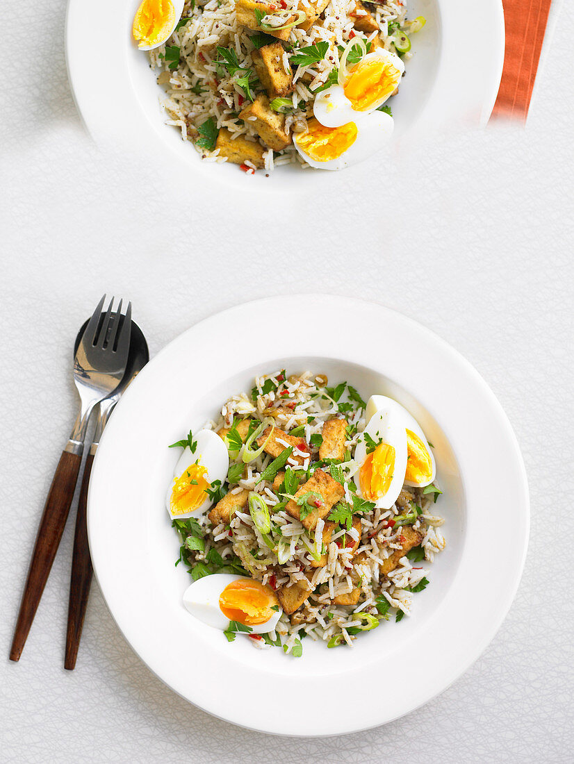 Spicy tofu kedgeree