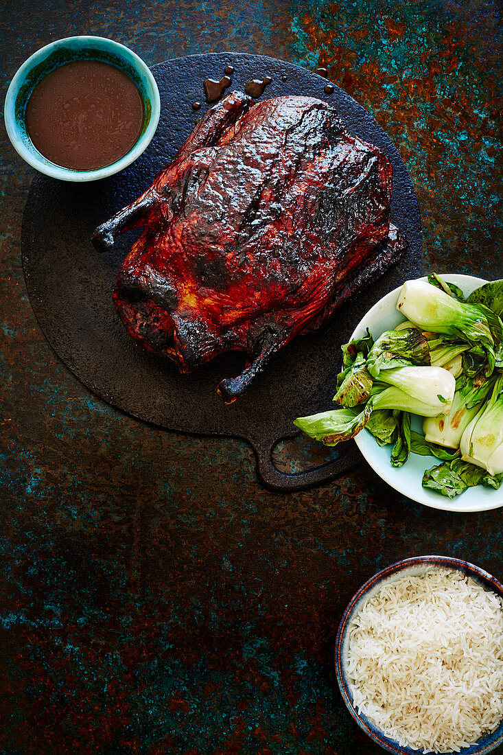 Slow-roast duck with sweet tamarind