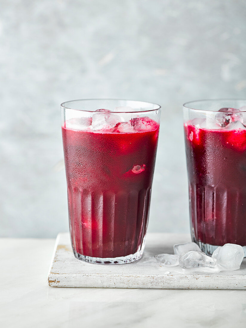 Healthy beetroot, apple and ginger juice