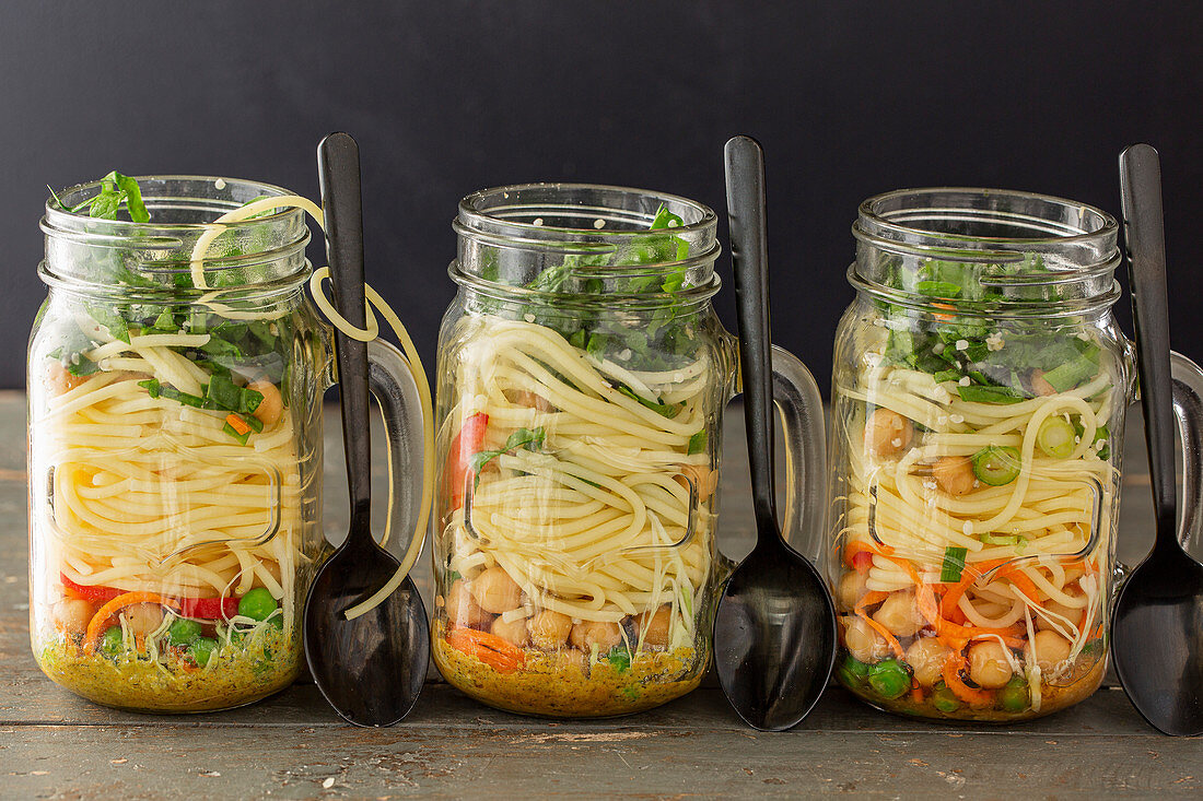 Prepared Noodle Lunch Jars