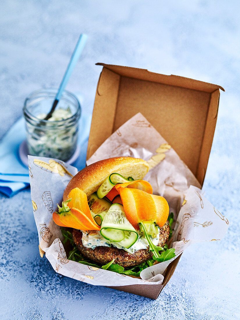 Middle Eastern Cauli-Lentil Burgers