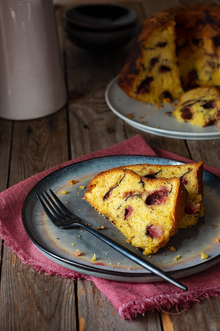 Kakao-Erdbeer-Kuchen