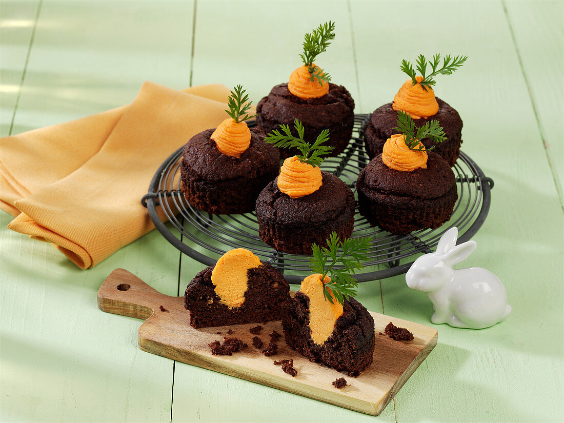 'Carrot' cupcakes