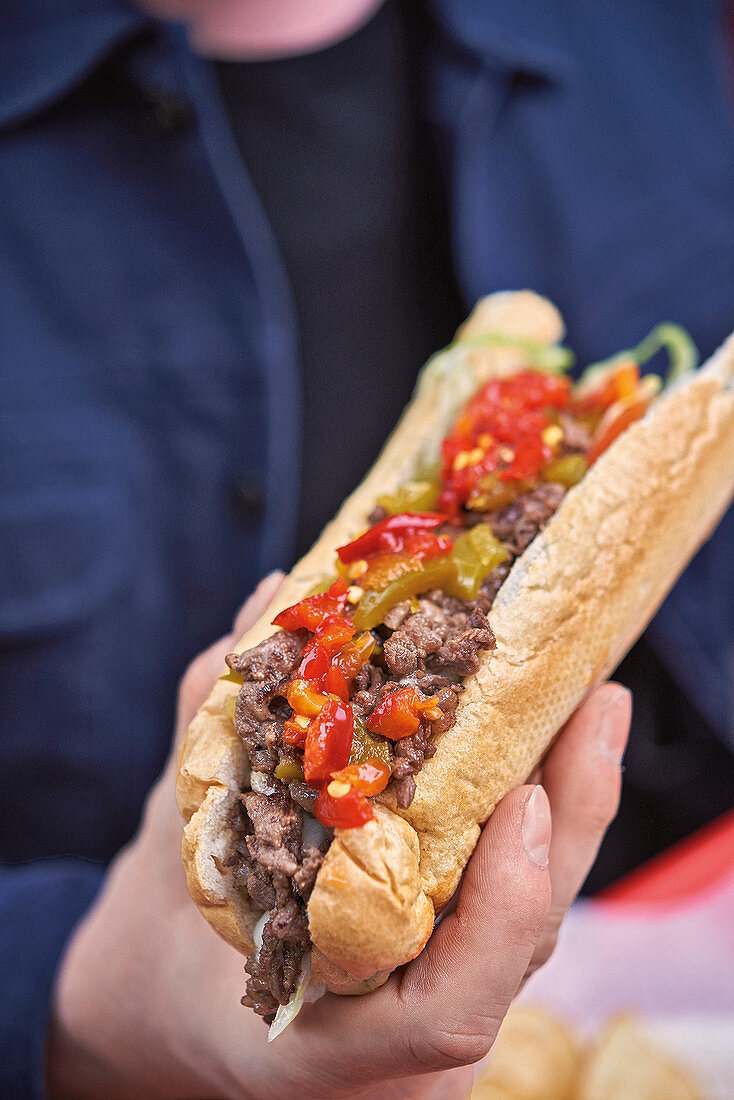 Coachella Beef-Sandwich mit Jalapeno