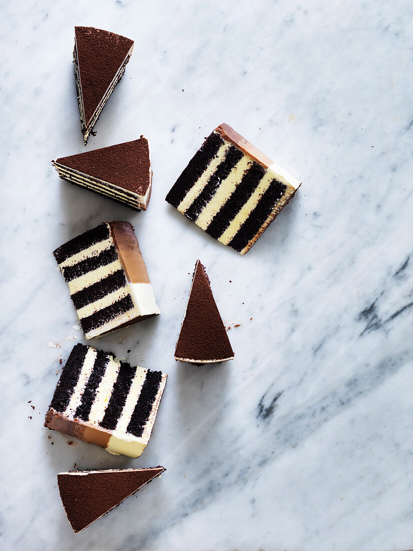 Chocolate Buttermilk Ombre Cake