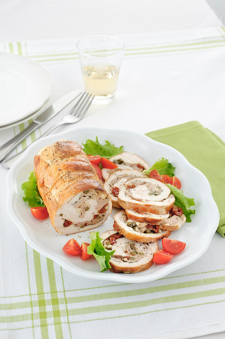 Puten-Thunfisch-Roulade