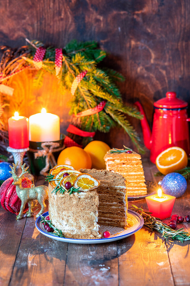 Honey cake for Christmas