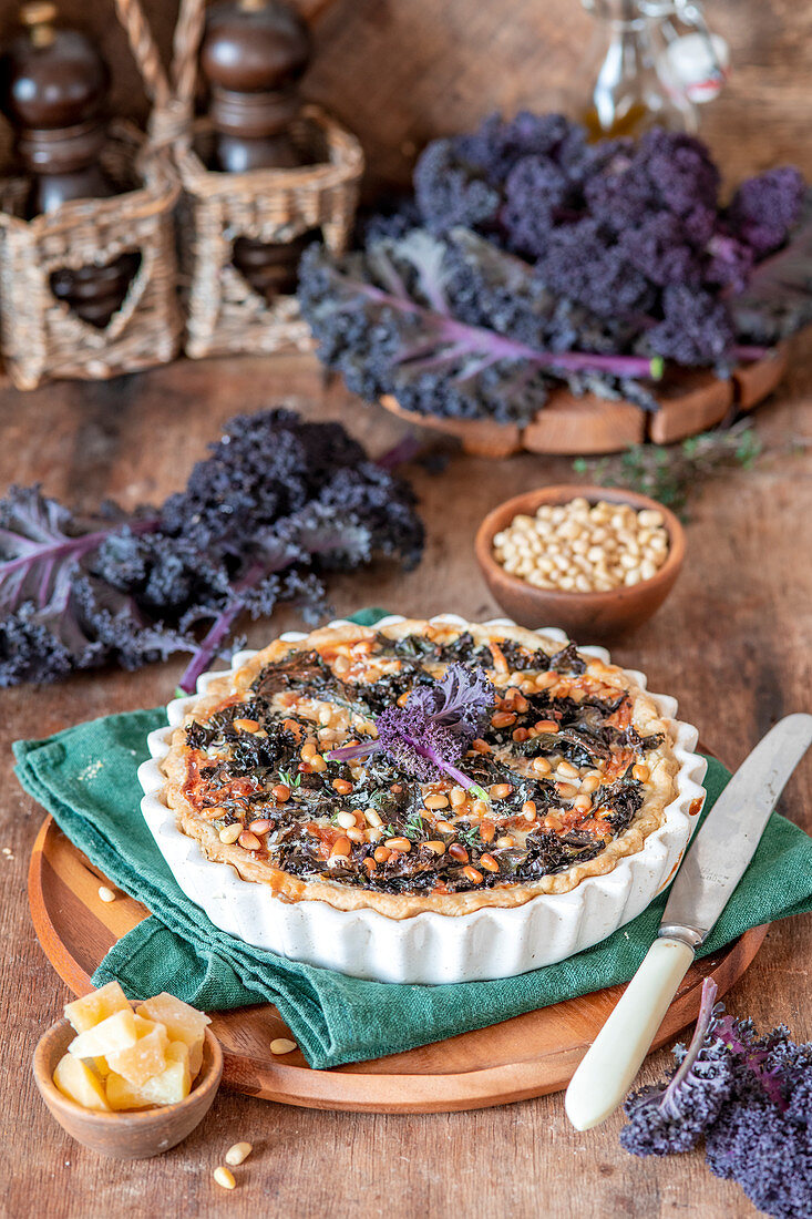 Kale cheese pie