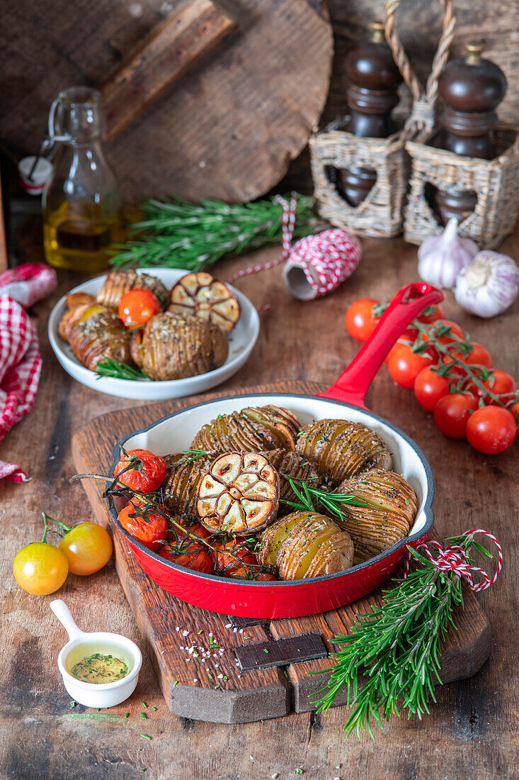 Hasselback-Kartoffeln