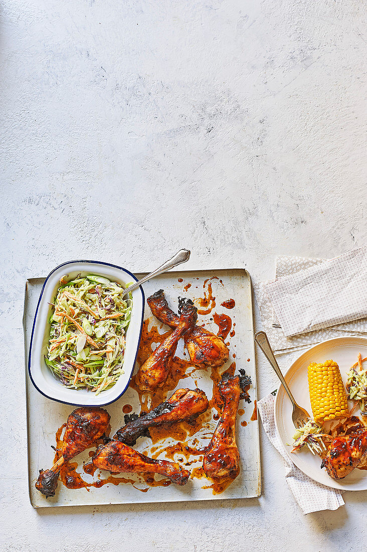 Chipotle chicken and slaw