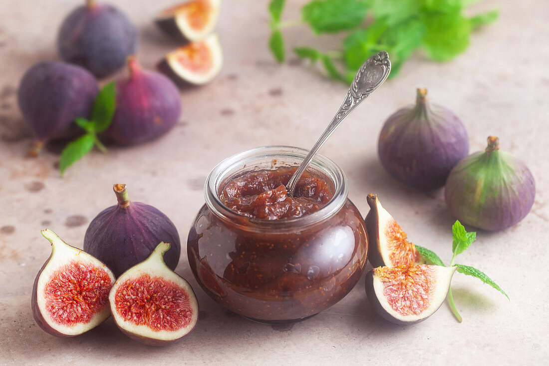 Homemade fig jam