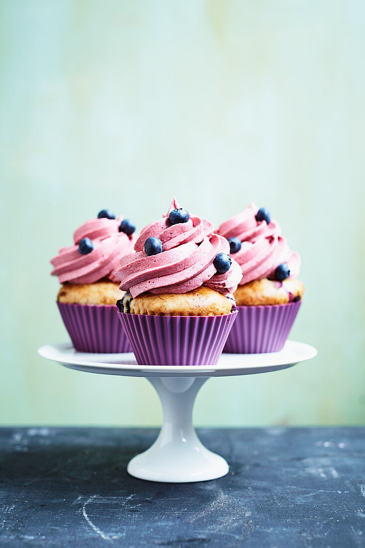 Blueberry cupcakes (vegan)