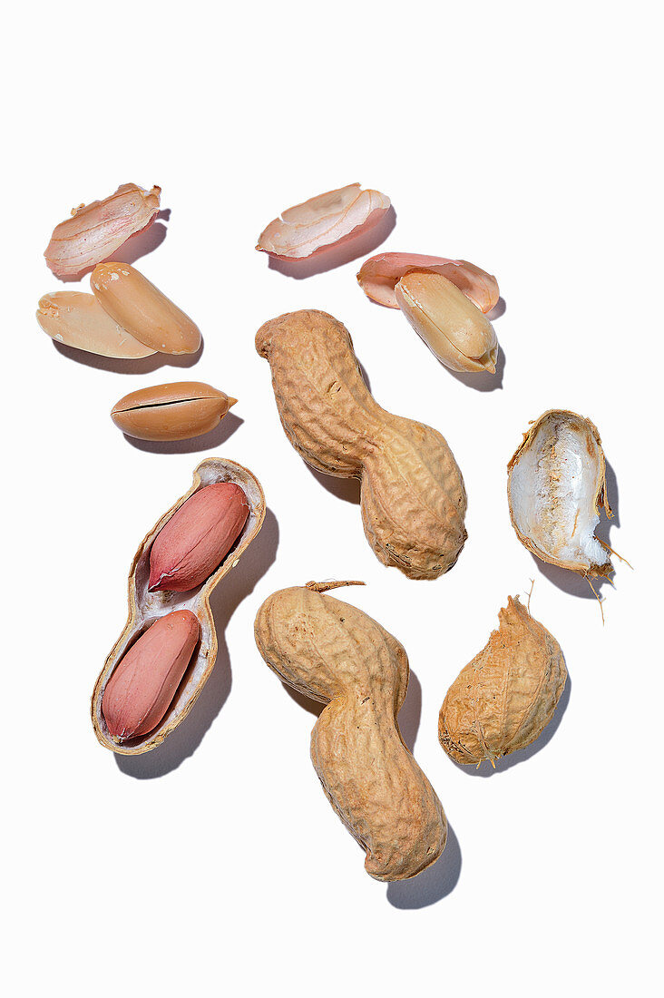 Erdnüsse mit und ohne Schale