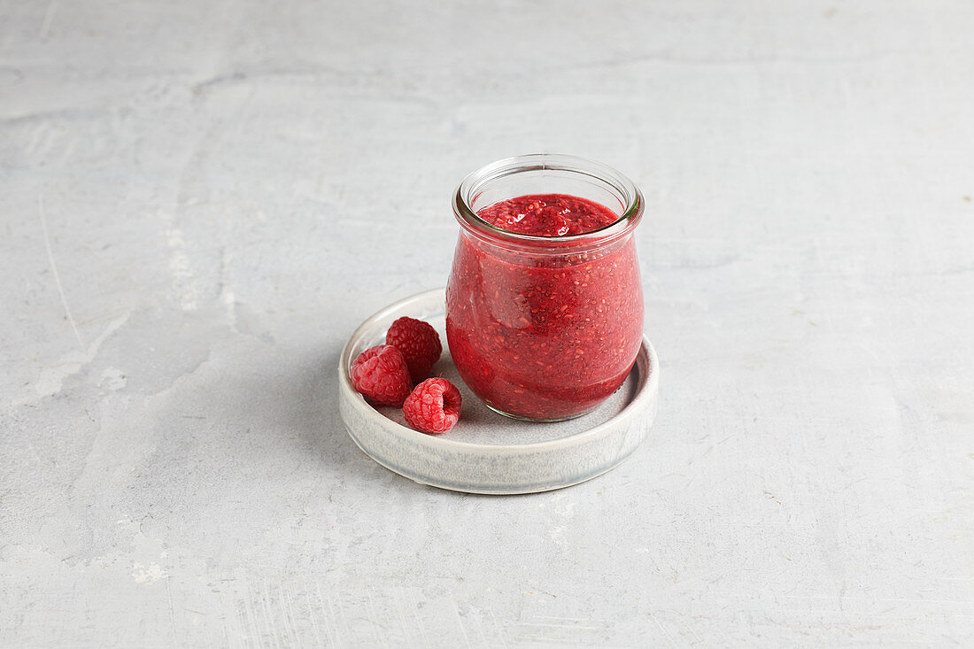 Raspberry and chia spread