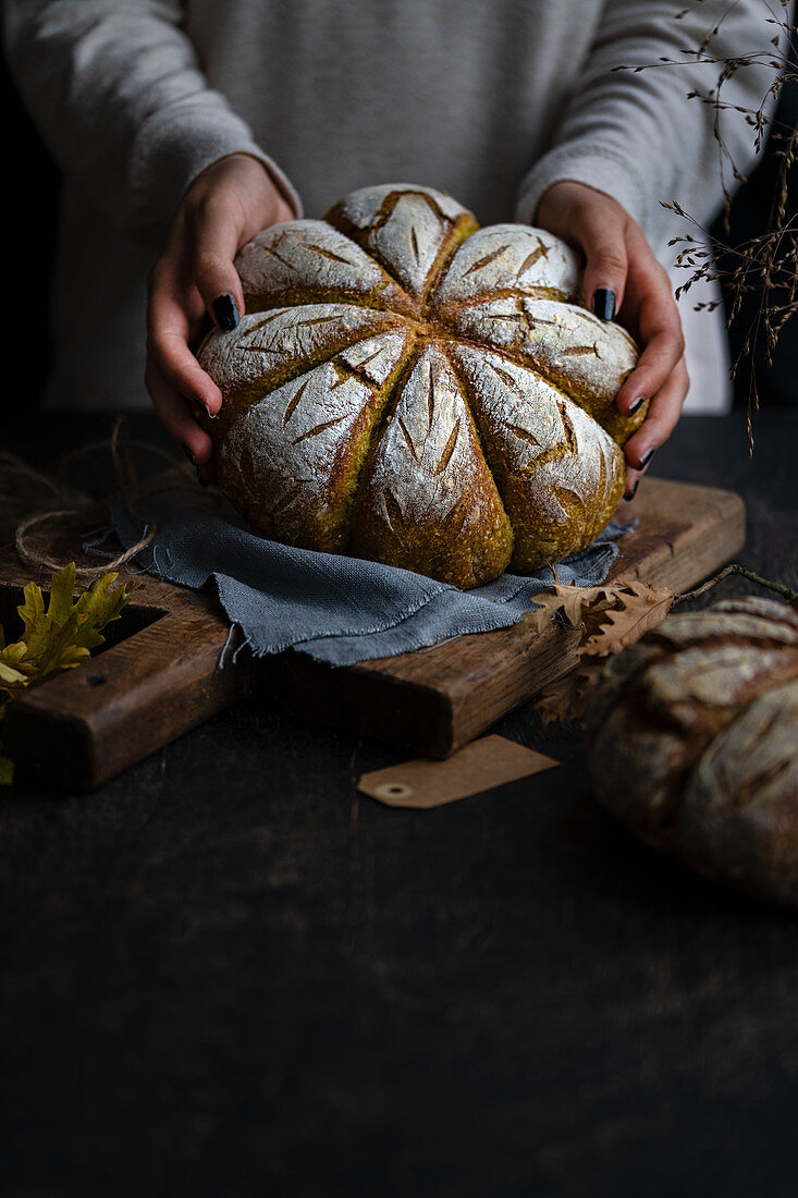 Sauerteig-Kürbisbrot