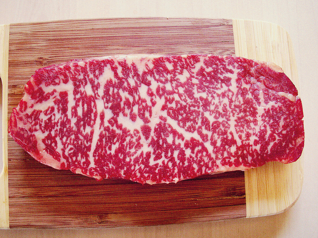 Marmoriertes Wagyu-Steak