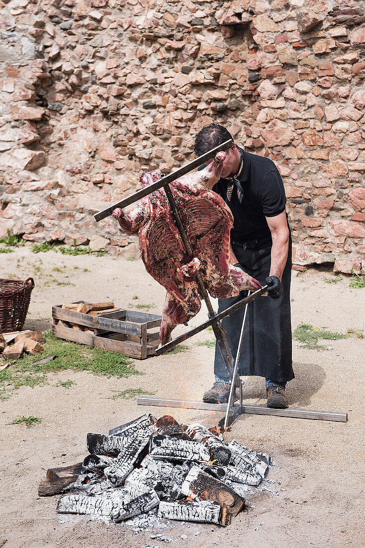An asado course – changing sides and testing the kidneys