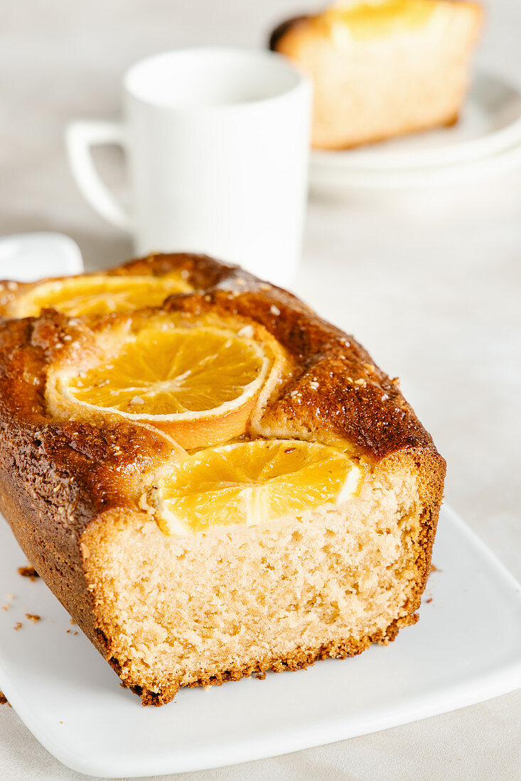 Orange and peanut butter loaf cake