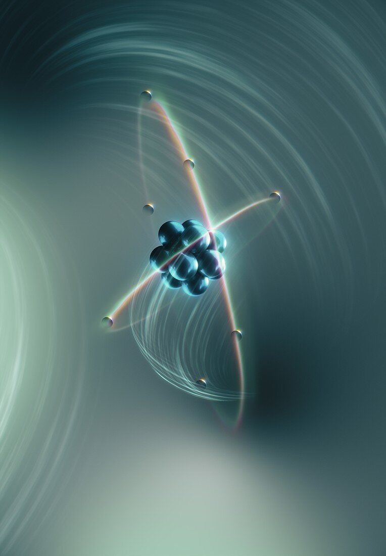 Nitrogen atom, illustration